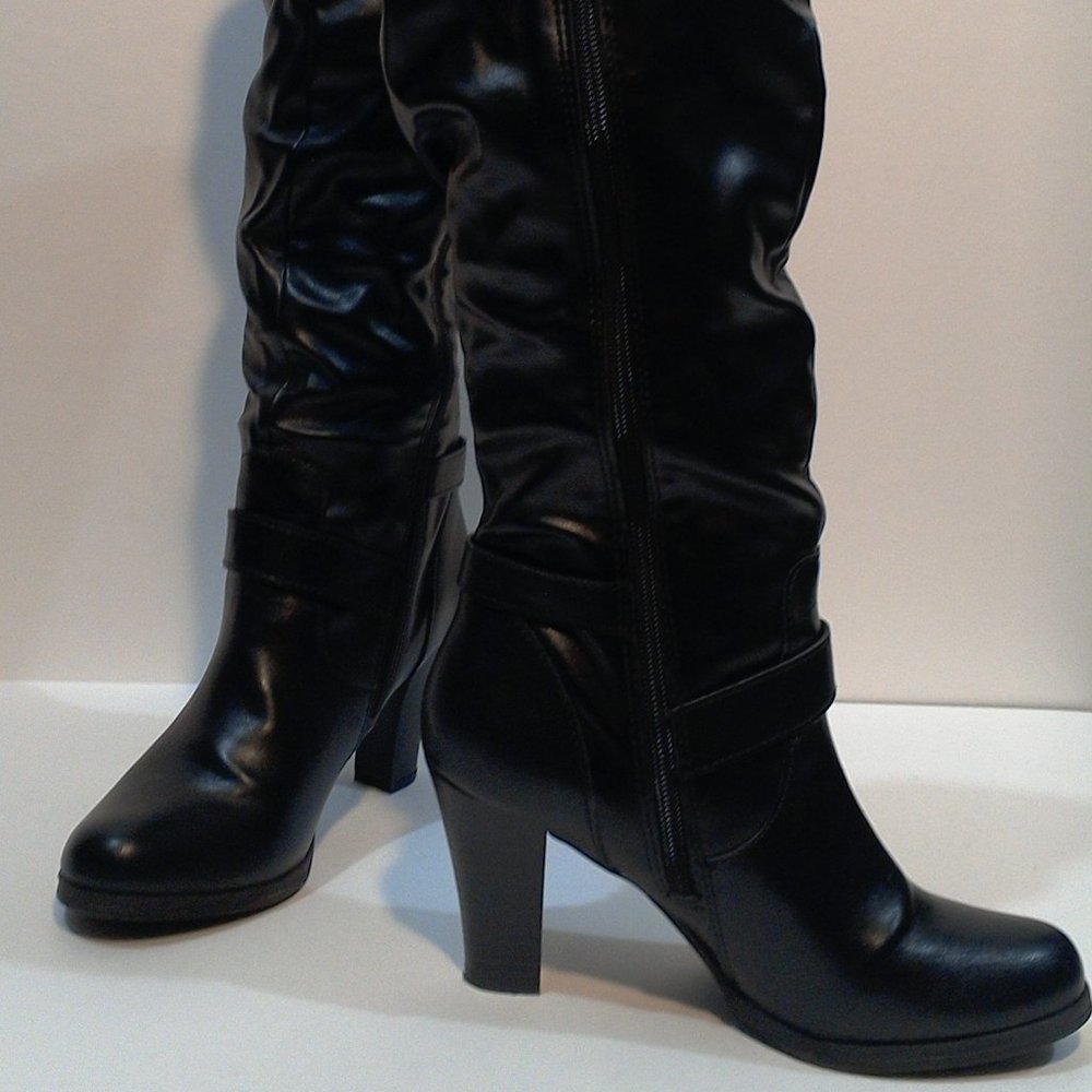 Black High-heel Boots